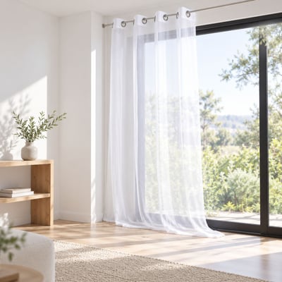 Voilage grande largeur  - Effet lin - QABANE LOVELY CASA