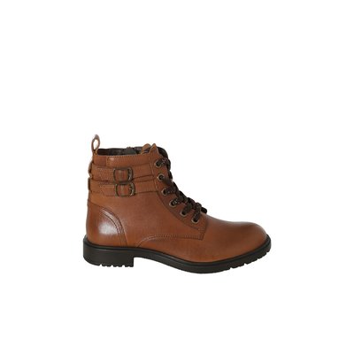 Boots Gavroche Cuir Fille VERTBAUDET