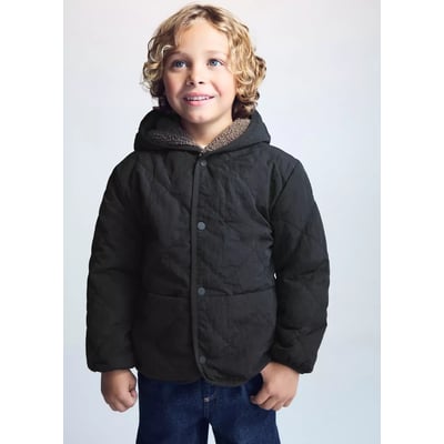 Anorak matelassé imitation fourrure MANGO BABY