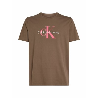 T-shirt girocollo a maniche corte, logo sul davanti CALVIN KLEIN JEANS