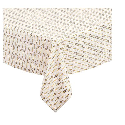 Nappe rectangulaire imprimée motif floral discret EDEN