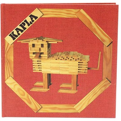 Livre d'Art rouge Bâtisseurs en herbe KAPLA