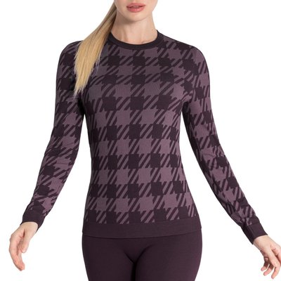 T-shirt manches longues imprimé pied de poule ATHLEISURE IMPETUS SPORT