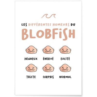 Poster Blobfish L'AFFICHERIE