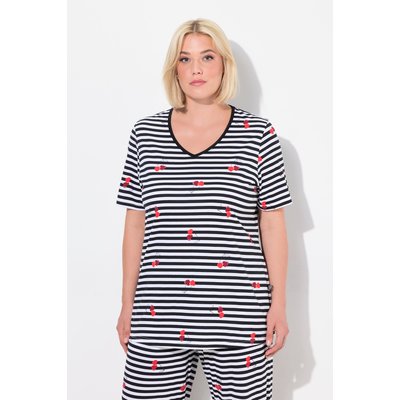 Haut de pyjama avec cœurs, manches courtes ULLA POPKEN