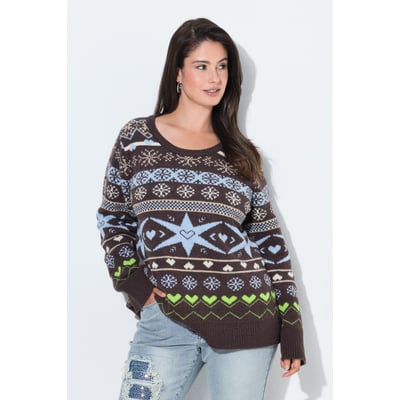 Pull motif norvégien, col montant ULLA POPKEN