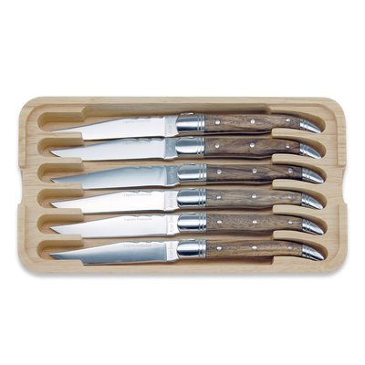 Coffret 6 couteaux manche bois coloris naturel LAGUIOLE PRODUCTION