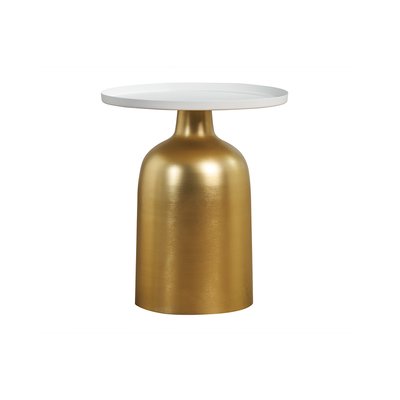 Table d'appoint design ronde en métal RAMSES MILIBOO