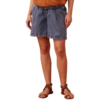 Short grossesse en jean effet paperbag ENVIE DE FRAISE