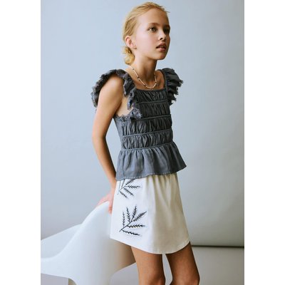Jupe-culotte détail brodé MANGO KIDS