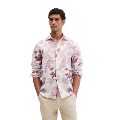 Chemise en lin regular avec imprimé allover MARC O'POLO