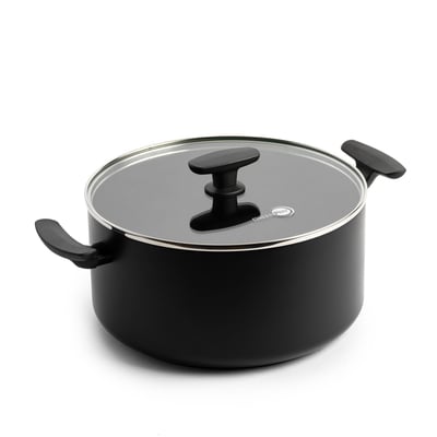 Faitout 25 cm aluminium revêtement céramique avec couvercle-Smart GREENPAN