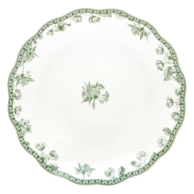 Lot de 6 assiettes creuses rondes en porcelaine LISIERE ATMOSPHERA