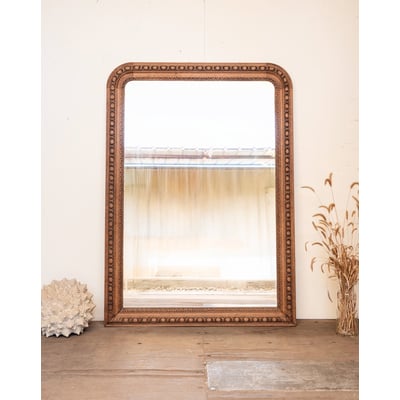 Grand miroir en chêne sculpté Georges N°1381 - Bon état DEBONGOUT