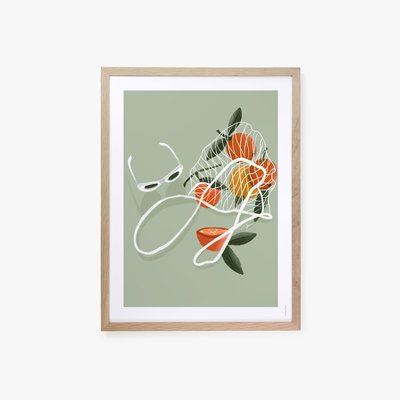Capri, affiche seule 30x40cm COTTON BIRD