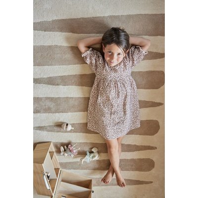 Tapis enfant rectangulaire épais, Coton bio GOTS, MIKADO BLEUU STUDIO