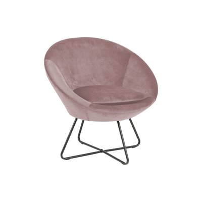 Fauteuil moderne en velours et métal - SCOTT HELLIN, DEPUIS 1862