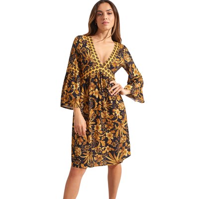 Robe estivale manches trois-quarts ACANTHUS SELMARK MARE