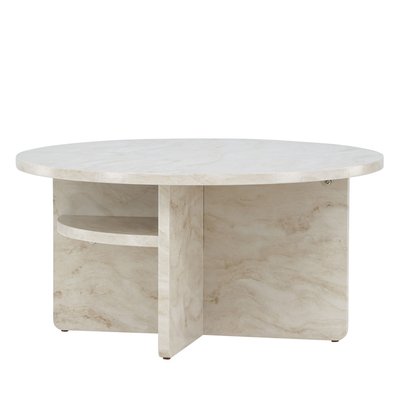 Table basse ronde effet marbre ø85cm - Alesund VENTURE HOME