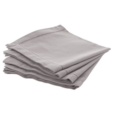Ensemble de 4 serviettes de table CHAMBRAY ATMOSPHERA