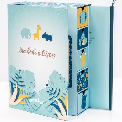 Coffret boîte à trésors et journal de naissance Zanimo DOMIVA