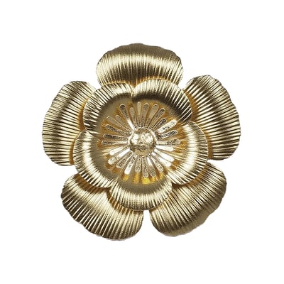 Déco murale métal fleur 25cm EMDE