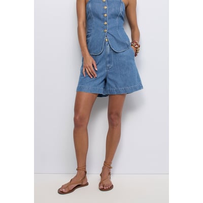 SHORT EN LIGHTDENIM BAGGY SALSA JEANS