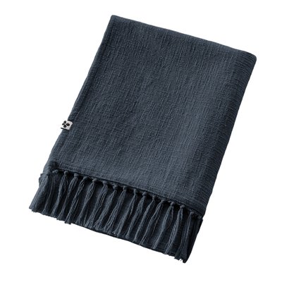 Plaid a franges en coton Sixtine EDEN