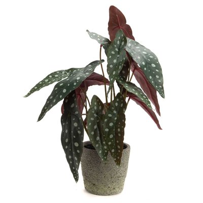 Bégonia artificiel en pot TOILINUX