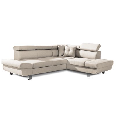 Canapé d'Angle Convertible en Tissu 5 places - LISBONA LISA DESIGN