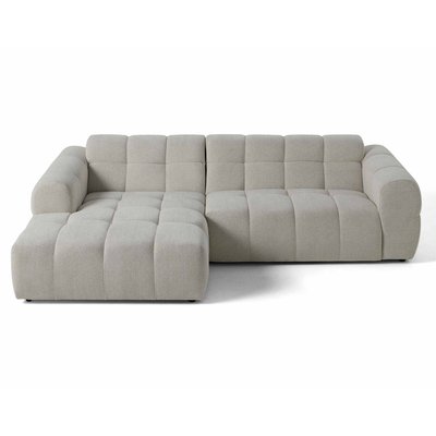 Canapé d'Angle gauche en Tissu texturé 4 places - RAY LISA DESIGN