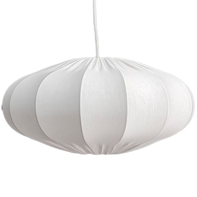 Suspension en métal et coton blanc 40x40x18cm WADIGA