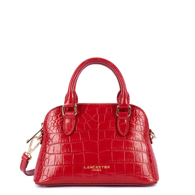 Sac à main en cuir de vachette motif croco, EXO LANCASTER