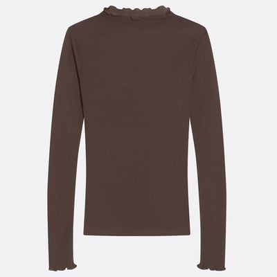 Langärmliges T-Shirt mit Stehkragen aus Lyocell und Wolle LA REDOUTE COLLECTIONS