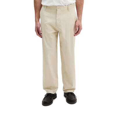 Pantalon modèle Bent relaxed en satin stretch de coton biologique MARC O'POLO