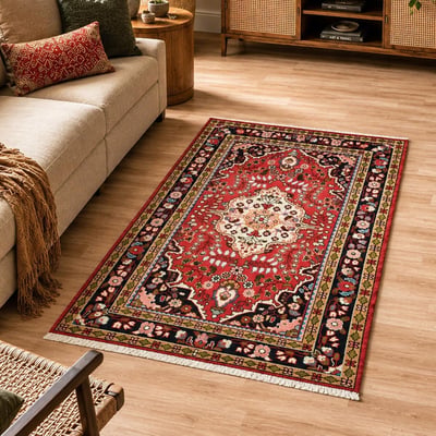 Tapis d'orient oriental, noué main en laine, HAMADAN 16 UN AMOUR DE TAPIS