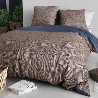 Parure housse de couette en coton imprimée, Ninon C DESIGN HOME TEXTILE