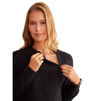 Robe-pull bi-matière grossesse et allaitement VERTBAUDET