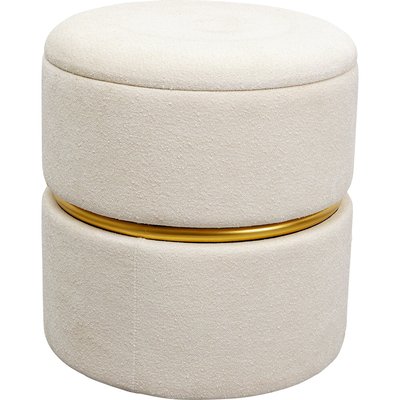 Tabouret-coffre Rumba crème KARE DESIGN