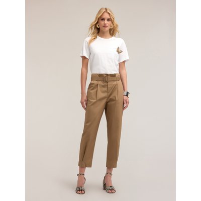 Pantalon chino barrel leg en coton MOTIVI