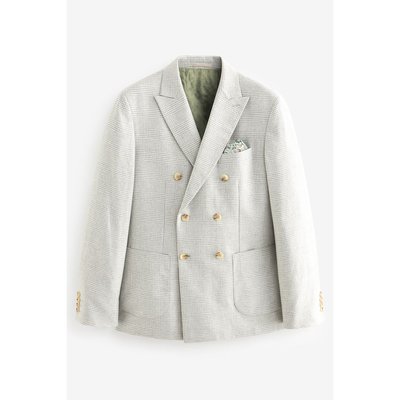 Veste de costume slim croisée à carreaux NEXT