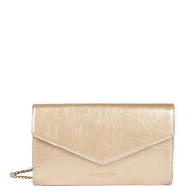 Leren clutch met drukknoopklep RÉTRO & GLAM LANCASTER
