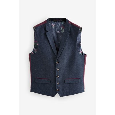 Gilet de costume donegal avec liseré NEXT