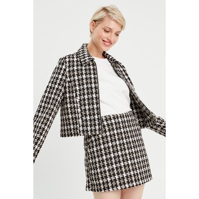 Veste zippée tweed CACHE CACHE
