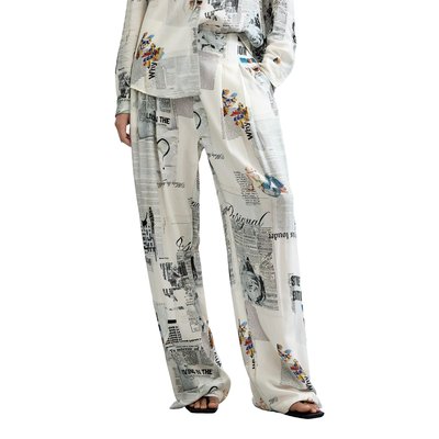 Pantalon imprimé à jambe large DESIGUAL