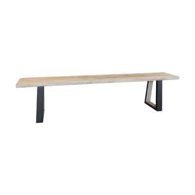 Lot de 2 bancs en bois d'acacia, HERA NOW'S HOME