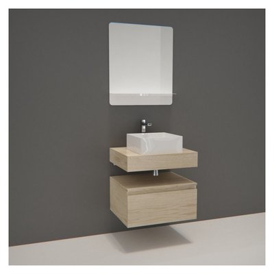 Meuble simple + vasque + miroir WILL MOB IN