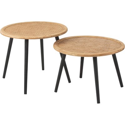 Table d'appoint bambou naturel style bohème pour salon RECOLLECTION