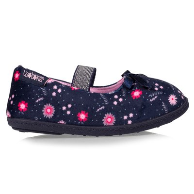 Chaussons Ballerines à elastique, microvelours ISOTONER