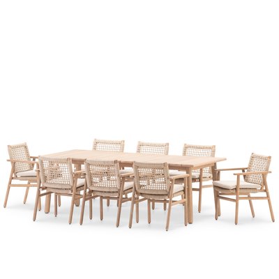 Salon de jardin, 8 chaises, RODAS DEFORA HOME
